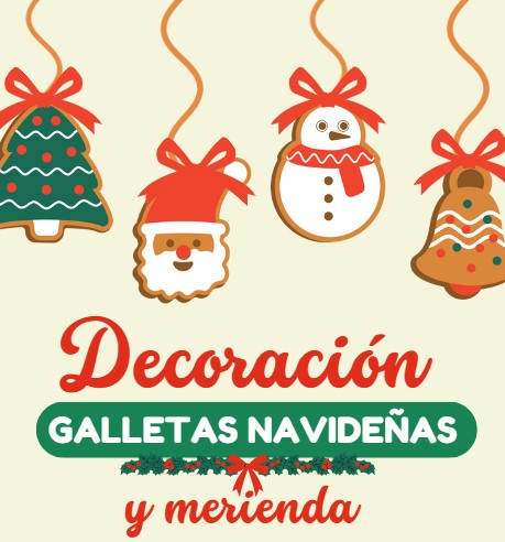 Decoración galletas navideñas & merienda