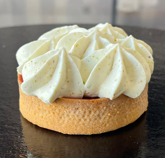 Tartaleta de pistacho y granada